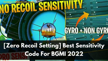 Best Sensitivity Code For BGMI