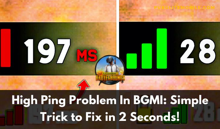 Fix High Ping Problem In BGMI