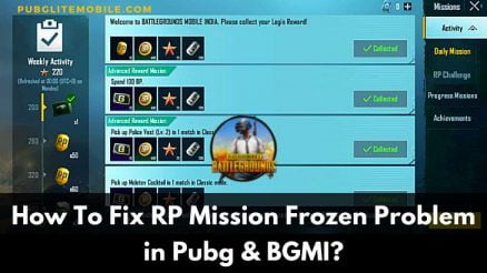 Fix RP Mission Frozen Problem in Pubg & BGMI