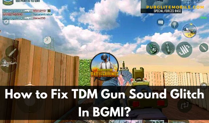 Fix TDM Gun Sound Glitch In BGMI